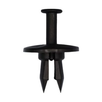 GM Black Nylon Bumper Fascia Push Retainer – 1/2" Hole, 1" Head x 3/4" Stem