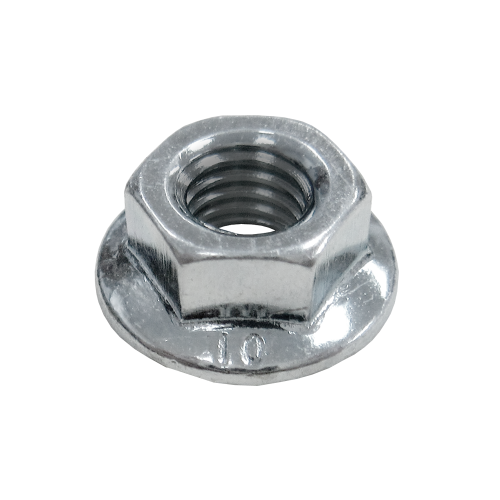 M6-1.0 Flange Nut w/ Serrations - Rogo Fastener Co., Inc.