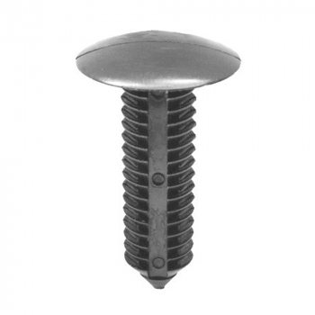 GM & Chrysler Black Nylon Bumper Fascia Retainer – 3/4" Head x 1-3/16" Stem
