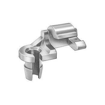 Chrysler/GM/Ford Door Lock Rod Clip – White Nylon, 5/32" Rod, Right-Hand