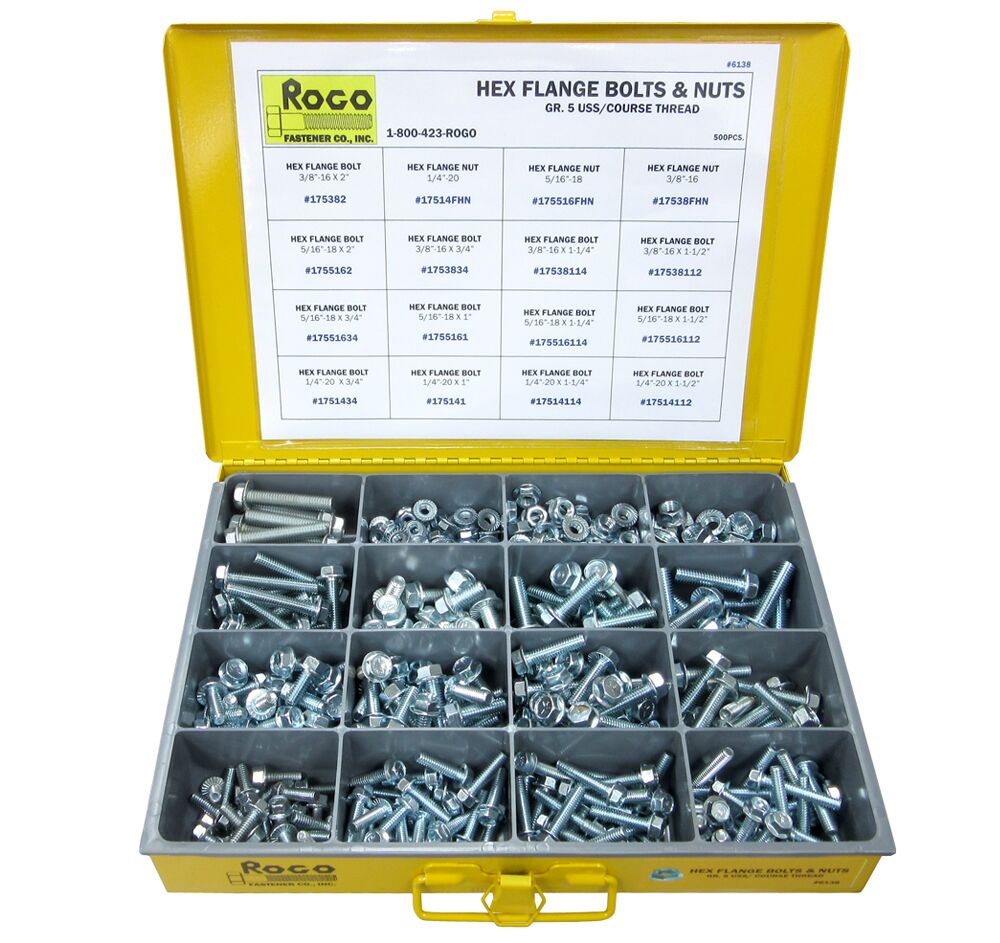 Rogo Fastener Co Inc Flange Bolts And Nuts Gr 5