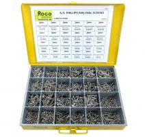 S/S Phillips Pan/Oval Screws
