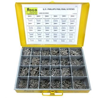 S/S Phillips Pan/Oval Screws