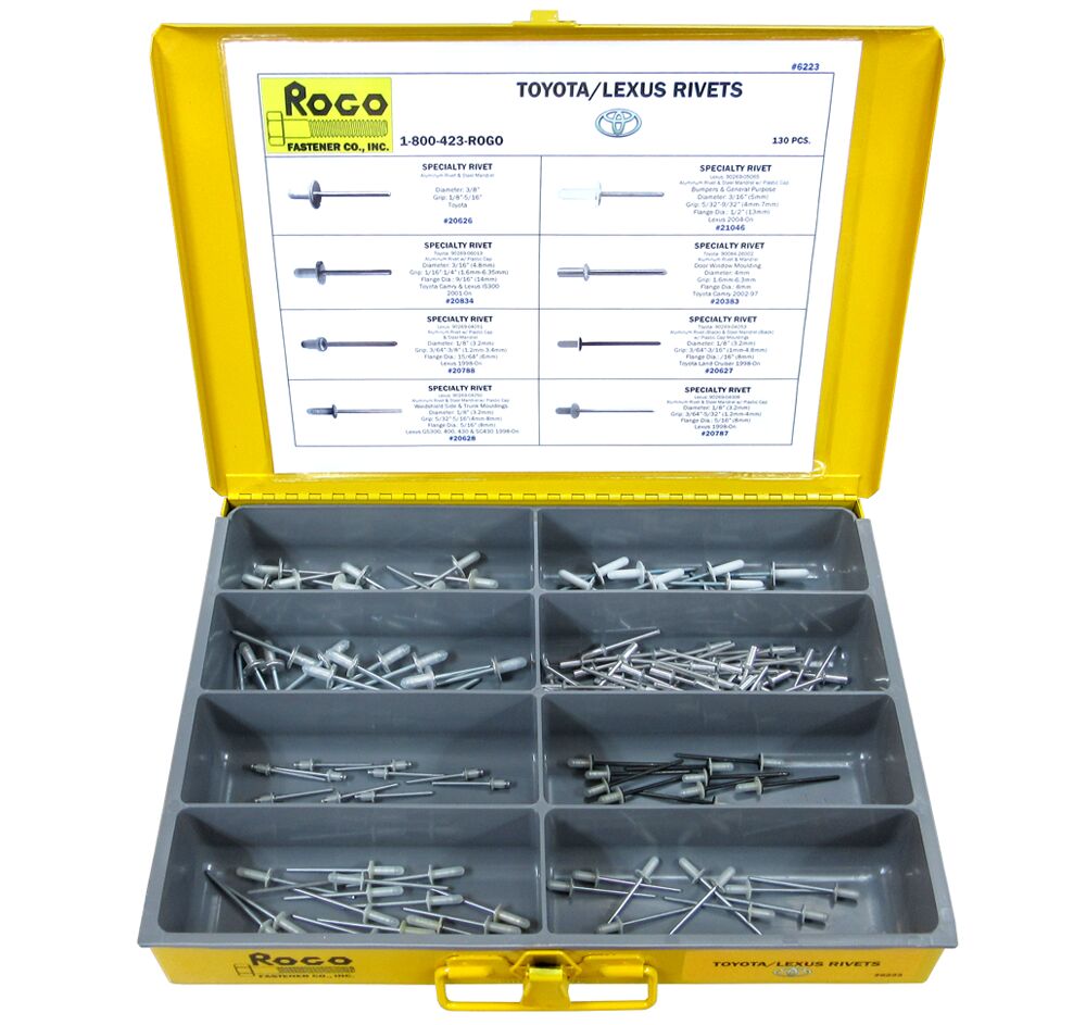 Rogo Fastener Co., Inc. - Toyota/Lexus Rivet Assortment