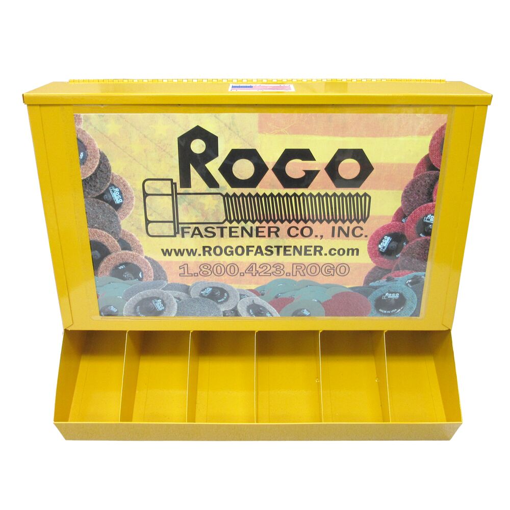Gravity Feed Racks Fasteners Abrasive Disc Gravity-Feed Dispenser - Rogo Fastener Co., Inc.