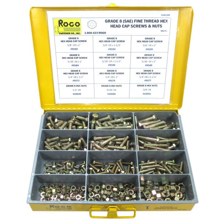Gr 8 Sae Hex Head Screws And Nuts Rogo Fastener Co Inc 