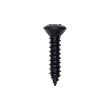 #8 x 3/4" Phillips Oval Head Tapping Screw - Black Oxide