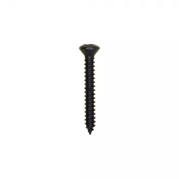 #8 x 1-1/4" Phillips Oval Head Tapping Screw - Black Oxide