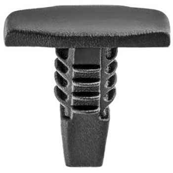 GM Black Nylon Weatherstrip Retainer – 3/16" x 1/2" Head x 7/16" Stem