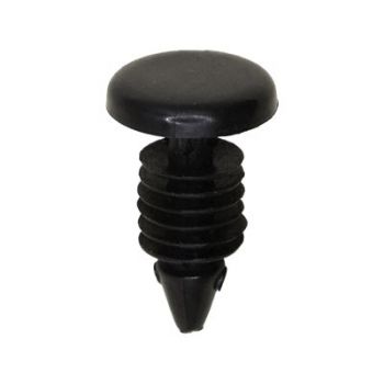 Chrysler Black Nylon Weatherstrip Retainer – 3/8" Head x 3/8" Stem