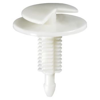 Ford/GM White Nylon Door Trim Fir Tree Retainer – 15/16" Head x 15/16" Stem