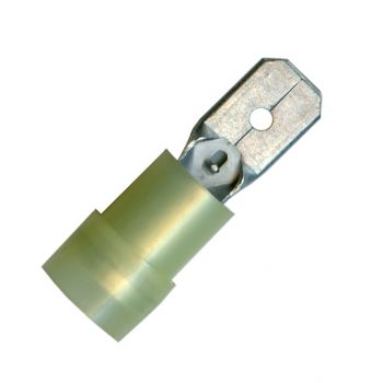 1/4" Solderless Male Slip-On Terminal 12-10 Gauge