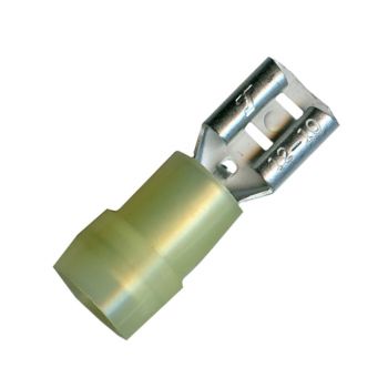 1/4" Solderless Female Slip-On Terminal 12-10 Gauge