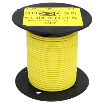 20 Gauge Yellow General Purpose Primary Wire - 100'