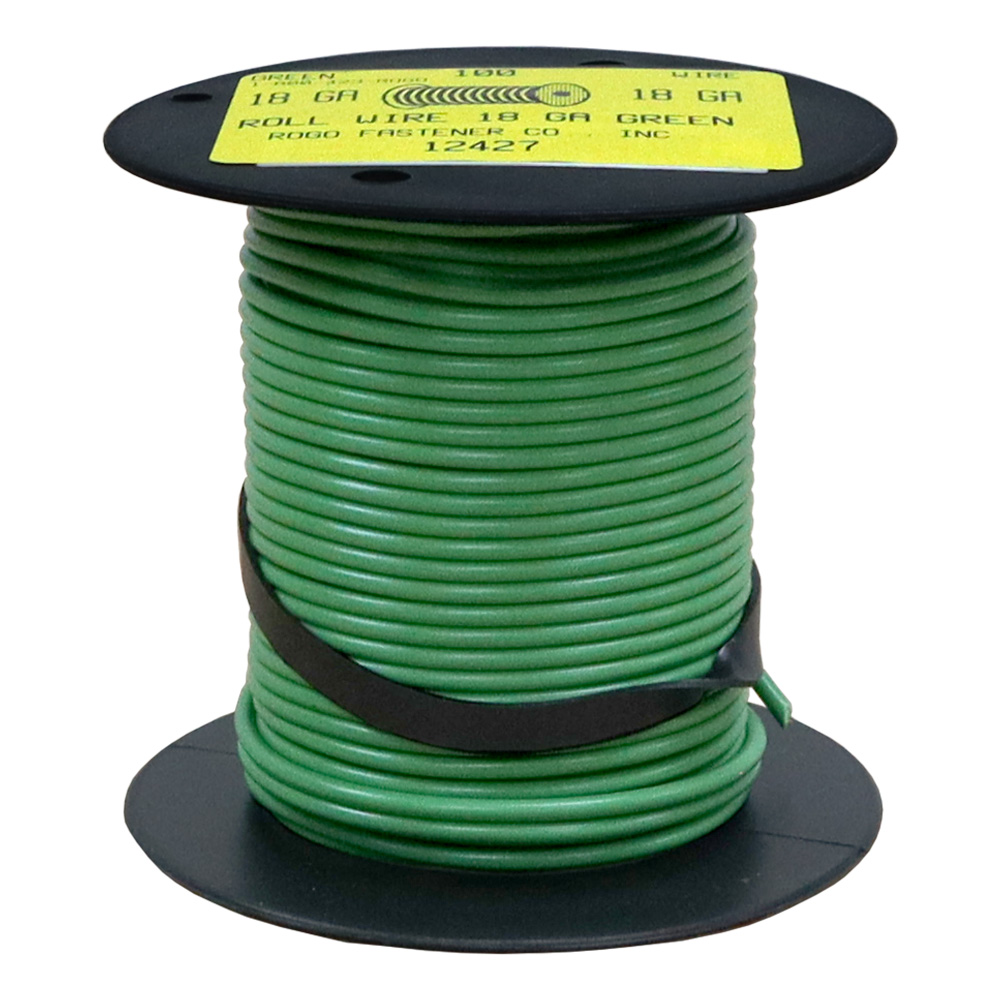 Green Cotton Wire - 18 gauge