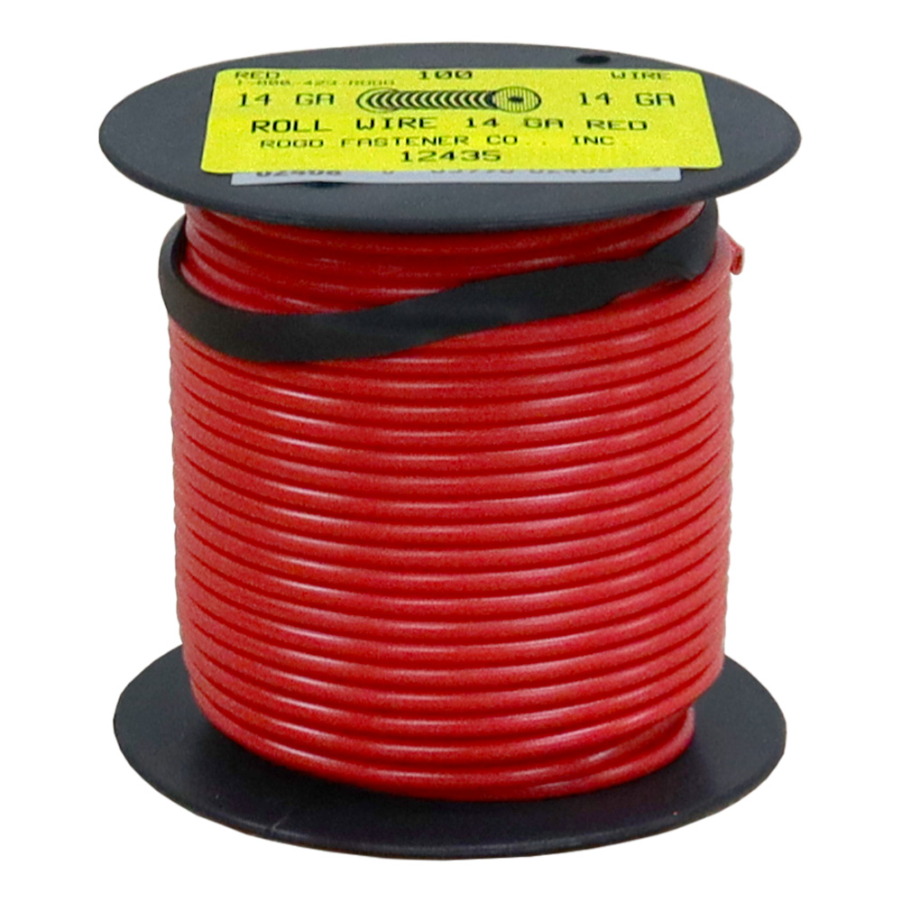 14 Gauge Red Wire 100 Rogo Fastener Co Inc 