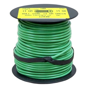 14 Gauge Green General Purpose Primary Wire - 100'