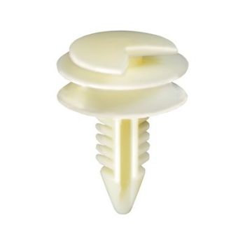 GM/Cadillac White Nylon Front Door Trim Panel Retainer – 3/4" Head x 3/4" Stem