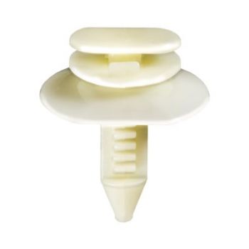 GM White Nylon Door & Interior Trim Panel Retainer – 7/8" Head x 3/4" Stem