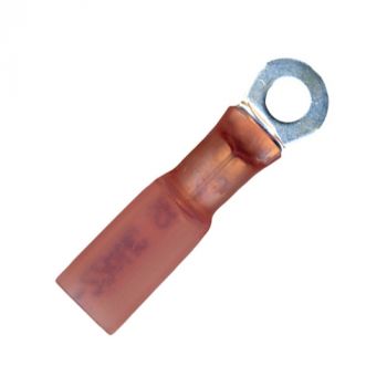 #6 Stud Red Krimp & Seal Ring Terminal 22-18 Gauge