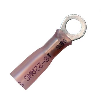 #10 Stud Red Krimp & Seal Ring Terminal 22-18 Gauge