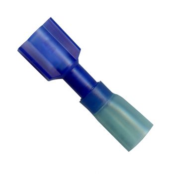 .250" Tab Blue Male Krimp & Seal Fully-Insulated Slip-On Connector 16-14 Gauge