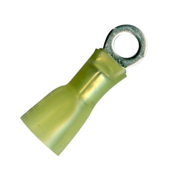 #10 Stud Yellow Krimp & Seal Ring Terminal 12-10 Gauge