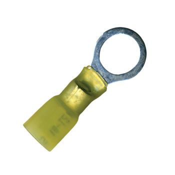 3/8" Stud Yellow Krimp & Seal Ring Terminal 12-10 Gauge