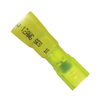 .250" Tab Yellow Female Krimp & Seal Fully-Insulated Slip-On Connector 12-10 Gauge