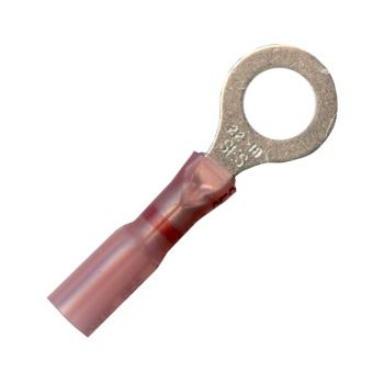 3/8" Stud Red Krimp & Seal Ring Terminal 22-18 Gauge
