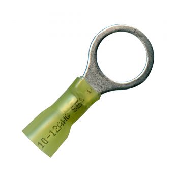 5/16" Stud Yellow Krimp & Seal Ring Terminal 12-10 Gauge
