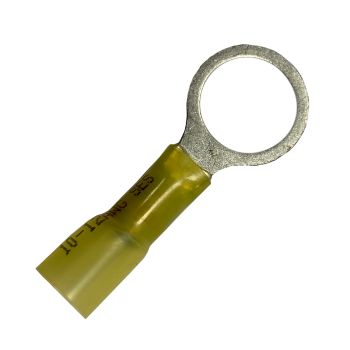 1/2" Stud Yellow Krimp & Seal Ring Terminal 12-10 Gauge