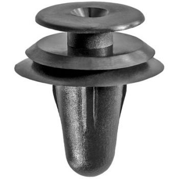Toyota & GM Black Nylon Door Trim Panel Retainer – 18mm Head x 20.5mm Overall Length