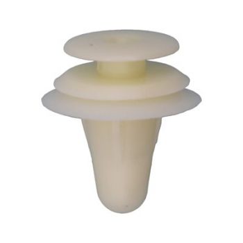 Mazda/Toyota/Isuzu/GM Door Trim Panel Retainer – White Nylon, 20.5mm Overall Length