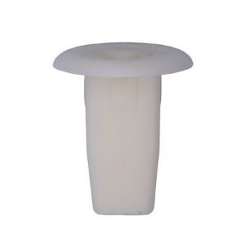 Honda/Toyota/Mazda/Nissan/Mitsubishi Screw Grommet – White Nylon, #8 Screw