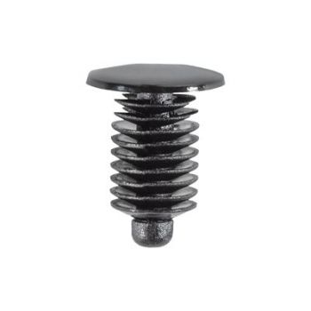 GM & Chrysler Black Nylon Door Weatherstrip Retainer – 10mm Head x 12mm Stem