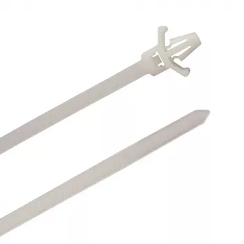 8" Tie Strap With Mount Clip - 1/4" Hole