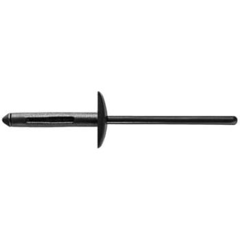 4mm Black Rivet - 6mm-10.5mm Grip Range