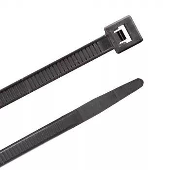 7" Black Releasable Cable Ties