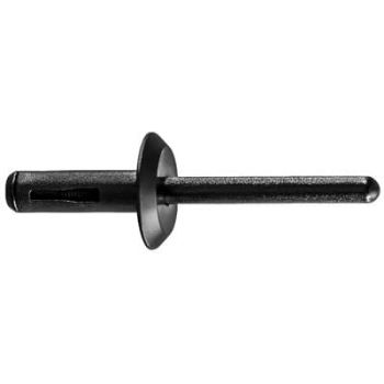 1/4" Nylon Rivet with Flush Beveled Dome Head (19/64"-27/64" Grip Range)