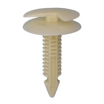GM White Nylon Door & Interior Trim Panel Retainer – 15/16" Head x 1-1/4" Stem