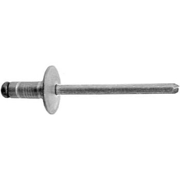 Large Flange Rivet 5/32" Diameter 3/64"-1/4" Grip Aluminum/Steel