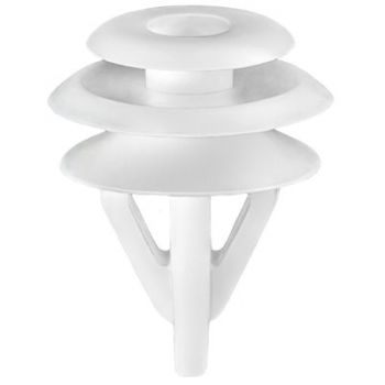 Honda/Acura Trim & Seat Back Panel Retainer – White Nylon, 14mm Stem