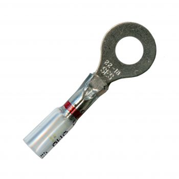 1/4" Red Stud Opti-Seal Ring Terminal 22-18 AWG