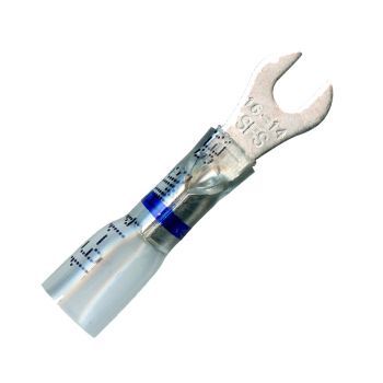 #6 Stud Blue Opti-Seal Spade Terminal 16-14 AWG