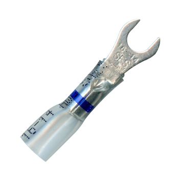 #8-10 Stud Blue Opti-Seal Spade Terminal 16-14 AWG