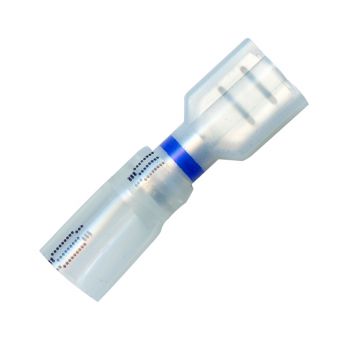 .250" Tab Blue Female Fully-Insulated Opti-Seal Slip-On Connector 16-14 AWG