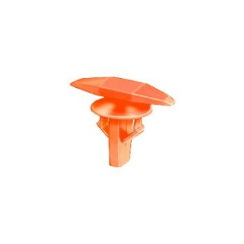 Honda/Acura Orange Nylon Door Weatherstrip Retainer – 5mm x 15mm Head, 10mm Stem