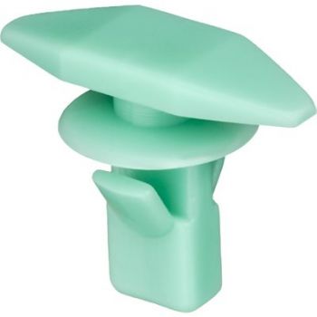 Honda/Acura Green Nylon Door Weatherstrip Retainer – 5mm x 15mm Head, 10mm Stem