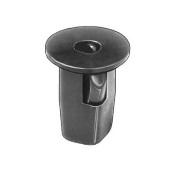 Toyota/GM Black Nylon Fender Liner Screw Grommet – #12, 16mm Head